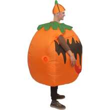 A Spooky Halloween One-Eyed Pumpkin Inflatable Costume Performance Costume Pumpkin Inflatable Costume Party Atmosphere Performance Props - Yellow - View 7