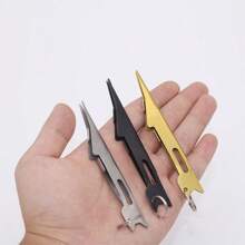 Fast Knot Tyer For Fishing Line, Stainless Steel Quick Fly Nail Knot Tying Tool Equipment For Fishing Hooks Lures Ties