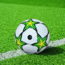 PVC No.2 Star Shaped Soccer Ball, Fashionable & Practical Multipurpose - Multicolor - View 3