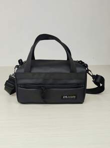 Casual Crossbody Bag For Men, Sports Messenger Bag, Shoulder Bag, Gym Bag, Courier Bag, Adjustable Strap Backpack, Black