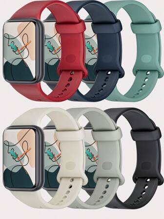 1pc Sport Silicone Strap Compatible With Redmi Watch 5/4 & Mi Band 9 Pro/8 Pro Soft Rubber Wristband Accessories Compatible With Xiaomi Smartwatch Miband 9/8 Pro Series,Original Breathable Band Belt With Redmi Watch 5/4 Accessories Men Women