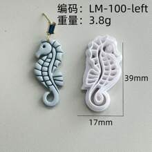 Octopus Squid Seahorse Jewelry Earrings For DIY Earring Making DIY Polymer Clay Jewelry Earring Making Pendant Making Soft Pottery Clay Mold High Precision Knife Mold Clay Knife Polymer Clay Earring Making Tool - Seafood - View 8
