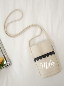 1PC High-End Soft Leather Mobile Phone Bag For Women Crossbody Bag Fashionable And Versatile Walking Shopping Mini Bag Personalized Text Customization - Multicolor - View 8