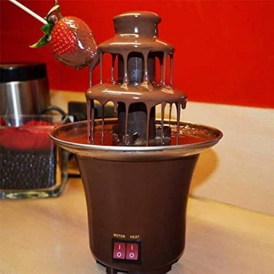 Mini Chocolate Fondue Fountain Machine, 3 Tiers