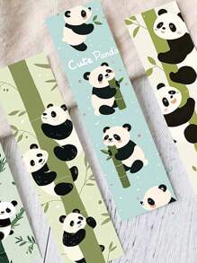 30pcs Cute Panda Shaped Bookmarks, Creative Design For Marking Books And Decorating Notes, Ideal Gift For Lovers