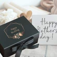 Caja de regalo magnética personalizada - Caja de cartón vacía de 8.6x6x3.5 pulgadas para regalos lindos, los mejores regalos del Día de la Madre para mamá, empaque de regalo personalizado y bonito, impresión gráfica - Multicolor - Ver 4