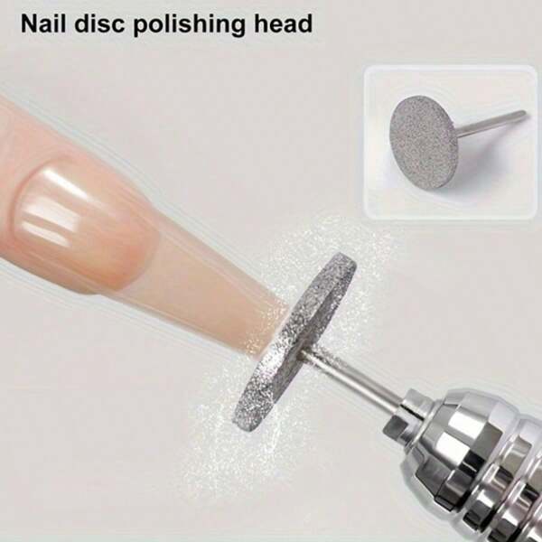 1/2/5/9PCS Hypoallergenic Diamond Nail Drill Bits, Pedicure Grinding Discs, Callus Removal, Dead Skin Exfoliator, Electric Foot File, 20mm Shaft For Nail Salon Use