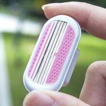 jifuli Lâmina de Barbear Manual de Segurança para Depilação Maiô Bikini Feminino, Cabeça de Barbeador Substituível com Lâmina de Aço Inoxidável de 3 Camadas