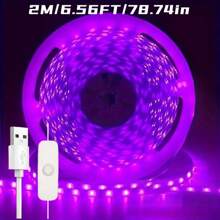 USB Powered LED Strip, Suitable For Home Living Rooms, Bedrooms, And TV Backlighting And Plant Growth Lights, Buttons, Touch Controllers, Anniversary And Holiday Lantern Themes, Shuhua's Eye Protection And Lighting -39.37 Inches -78.74 Inches -118.1 Inches -196.85 Inches Optional - USB Touch-tone - View 15
