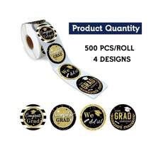 2025 Graduation Stickers, 2025 Graduation Labels, Round Adhesive Stickers, Gift Packaging Bag Labels, Gift Tags, Graduation Congratulations Stickers, Graduation Decorative Stickers, Sealing Stickers, Self-Adhesive, Class Of 2025, Envelopes, Graduation Cards, Graduation Cap Stickers, Graduation Ceremony & Party Decorations, Graduation Gifts, Holiday Decorations, 2.5cm/3.5cm