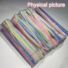 20/100 件扭结带，混色马卡龙雪尼尔棒，扭结棒，6 种混色 DIY 手工制作，柔性聚酯纤维茎扭结带，适用于手工制作、人造盆栽植物、人造动物、家居装饰、复活节礼物、生日礼物、节日礼物 - 彩色 - 查看 4