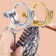 Adjustable Yarn Ring For Crochet, Yarn Tension Ring Crochet, Crochet Finger Ring, Crochet Tension Regulator, Tension Ring For Knitting - Multicolor - View 1