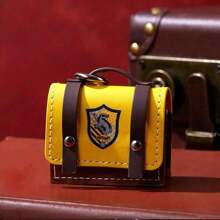 Miniso Harry Potter Series College Style Leather Earphone Bag Hufflepuff Pro (1 PC)