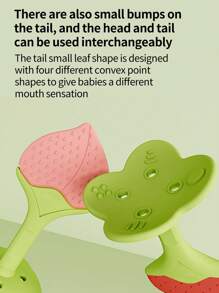 Giocattoli da dentizione per bambini a forma di frutta, ciucci in silicone adatti per neonati e bambini, regali (alcune parti possono essere casuali). Giocattoli da dentizione, regali di Ognissanti (stili casuali)