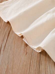 Young Girl Short Sleeve Shirt, Minimalist Fashion, Suitable For Summer