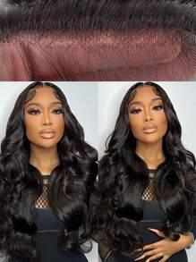 Body Wave Closure 4x4 Free Part Closure Brazilian Human Hair Closure Body Wave Lace Top Closure Human Hair Body Wave Transparent Lace Closures With Baby Hair Natural Black Color - Natural Black - View 6