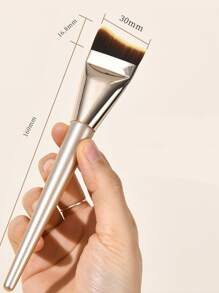 1 pieza Brocha de maquillaje base extra fina y sin descascarillado, de forma de luna creciente plana y afilada para un maquillaje de base perfecto, brocha para correctores