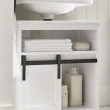 Mueble para Debajo del Lavabo Armario de Baño de Suelo con 3 Estante y 1 Puerta - 1 - Ver 5