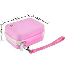 ALKOO Digital Camera Case Compatible With Yifecial/For EROOLU/For VAHOIALD/For Kaisoon/For Pixpro/For Canon PowerShot ELPH 180 190/ For DSCW800 DSCW830 Digital Cameras For Travel - Case Only School College Electronic Bag Camera Bag For Cannon Pink - Peach - View 4