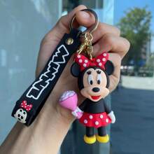 1 pieza Lindo llavero del personaje de Disney Mickey o Minnie, accesorio de bolso, regalo pequeño y delicado