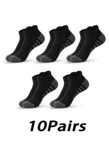 10/20/30 Pairs Breathable And Comfy Men's Crew Tennis Socks For Outdoor And Casual Wear, All-Season Unisex Tennis Socks