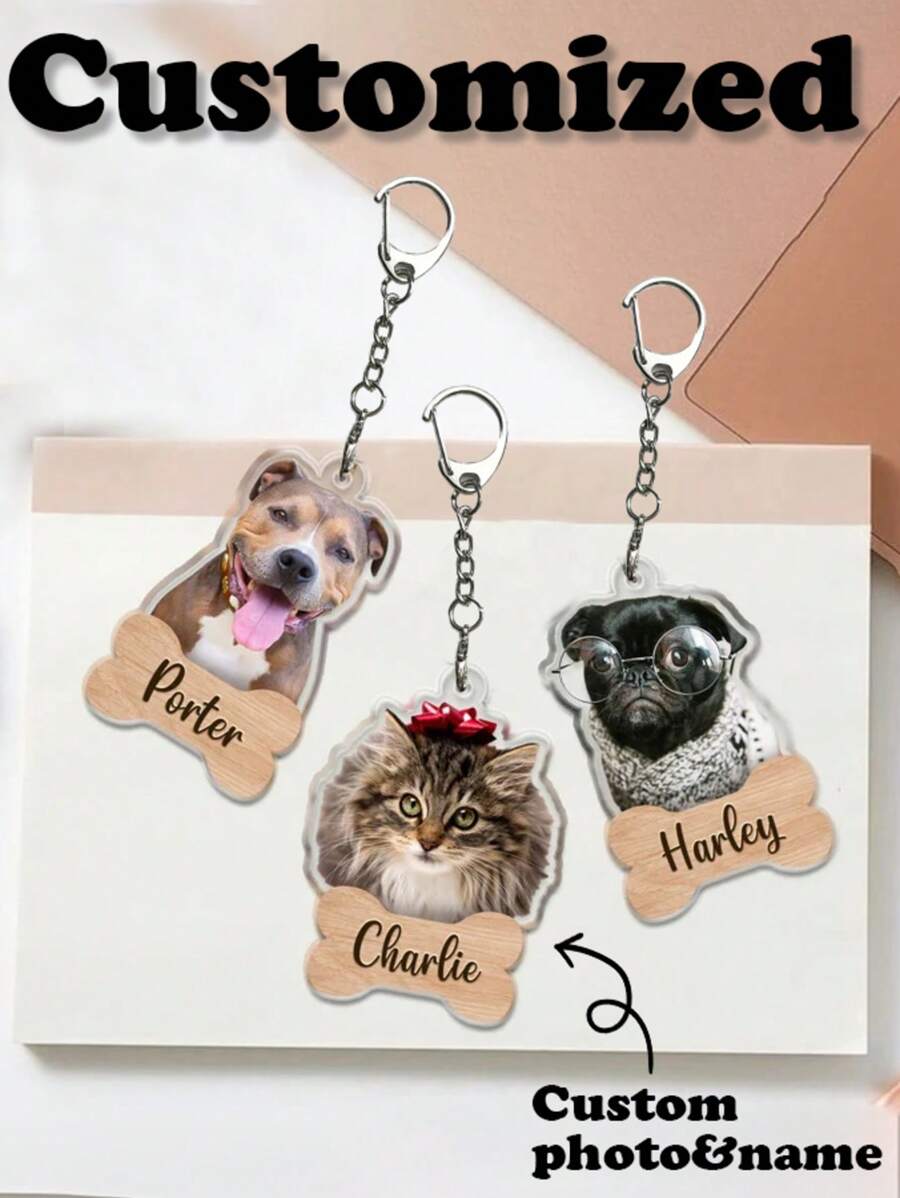 1 Móc Khóa Acrylic/PC Tùy Chỉnh, Có Thể Tùy Chỉnh Hình Ảnh/Văn Bản, Em Bé, Động Vật, Thú Cưng, Logo Công Ty, Ảnh Người Nổi Tiếng, Kỷ Niệm Xe Hơi, Gia Đình, Bạn Bè, Cặp Đôi, Sử Dụng Được Suốt Mùa Như Quà Tặng Trang Trí, Khắc Chữ, Thép Không Gỉ, Nhiều Màu Sắc, Dễ Thương, Đáng Yêu, Ngộ Ngớ Ngẩn, Kawaii, Y2K, Phong Cách, Unisex, Thông Thường, Tùy Chỉnh, Trẻ Em, Cho Kỷ Niệm, Cho Ngày Valentine, Cho Ngày của Mẹ, Cho Sinh Nhật, Cho Ngày Thiếu Nhi, Cho Ngày của Cha, Cho Lễ Tốt Nghiệp, Cho Đám Cưới, Cho Lễ Tân Gia, Lãng Mạn Tinh Tế, Vẻ Duyên Dáng Mùa Đông