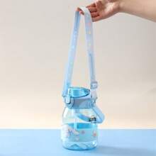 Miniso Cinnamoroll Water Bottle Cute Cartoon Portable Straw Cup With Strap Large Capacity Outdoor Sports Big Belly Cup Water Cup 1200ml/40.58oz - Blue - View 4