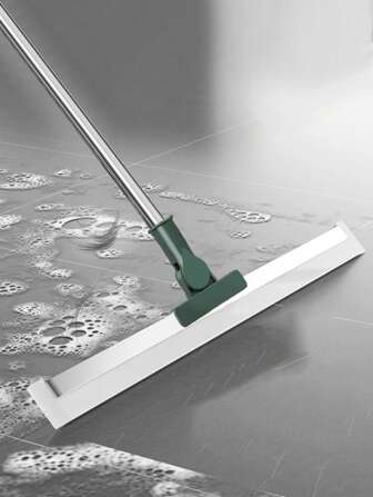 1/2pcs Floor And Wall Wipers Squeegee Broom Floor Scraper Shower Squeegee For Tile Shower Walls Floor Wiper Squeegee Floor Bathroom Squeegee For Shower Kit Stainless Steel Dark Green Bathroom Decor Fall Decor