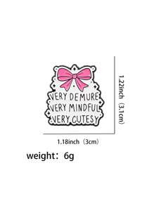 1 pièce très pudique Épingle de revers en émail nœud papillon mignonne Broche Pines Épingles de revers sur sac à dos Accessoires de mode Bijoux cadeaux de fête - Multicolore - Voir 7