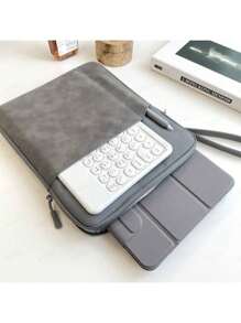 Tablet Sleeve Compatible With IPad Air 4 Case 2025 IPad A16 11th 10.2 9th 10th Pro 11 9.7 10.5 Mini A17 Pro 12.9 Pouch Compatible With Samsung Xiao Mi Pad 5 Case Storage Bag For IPad Pro 13 M4 M2 Air 13.6 Inch M3 Bag - Dark Grey - View 2