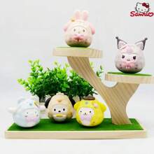 Sanrio 1 pezzo Figura da collezione con pupazzo cieco a tema di piccoli animali della serie Sanrio Tumbles, personaggio di anime carino, sorpresa, resistente alle cadute e indistruttibile, decorazione da tavolo rilassante, regalo carino per vacanze, compleanni o feste [stile casuale inviato]