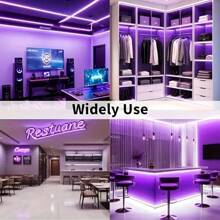 USB Powered LED Strip, Suitable For Home Living Rooms, Bedrooms, And TV Backlighting And Plant Growth Lights, Buttons, Touch Controllers, Anniversary And Holiday Lantern Themes, Shuhua's Eye Protection And Lighting -39.37 Inches -78.74 Inches -118.1 Inches -196.85 Inches Optional - USB Touch-tone - View 8