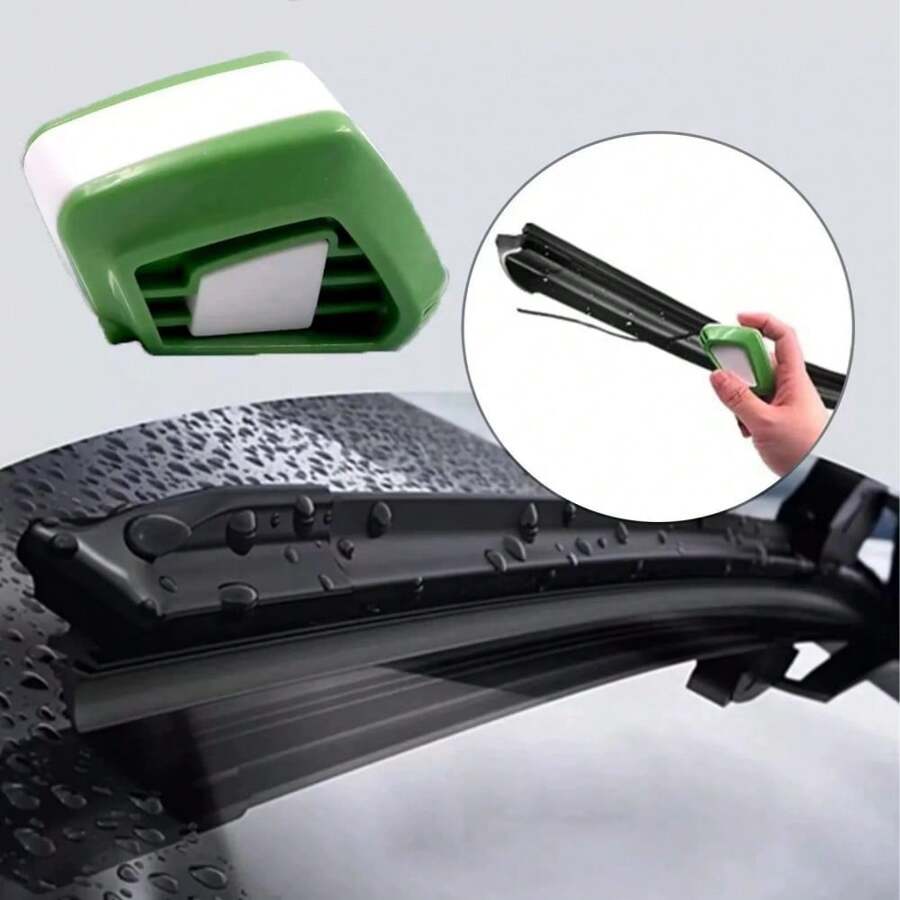1pc Durable Windshield Wiper Blade Repair Kit - Reusable ABS Tool For Effective Wiper Repair And Restoration - For Car Wiper Cleaning And Maintenance - Green - View 1