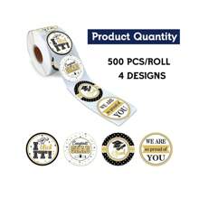 2025 Graduation Stickers, 2025 Graduation Labels, Round Adhesive Stickers, Gift Packaging Bag Labels, Gift Tags, Graduation Congratulations Stickers, Graduation Decorative Stickers, Sealing Stickers, Self-Adhesive, Class Of 2025, Envelopes, Graduation Cards, Graduation Cap Stickers, Graduation Ceremony & Party Decorations, Graduation Gifts, Holiday Decorations, 2.5cm/3.5cm