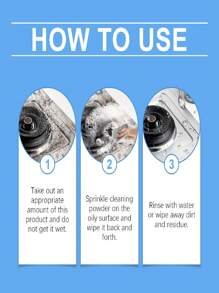 Multi-Purpose Degreasing Powder, Gentle Degreaser For Kitchen Stove Tops And Utensils - Multicolor - View 11