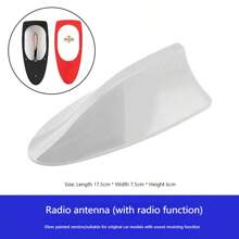 Antena en forma de aleta de tiburón para auto con recepción de señal, antena de techo en forma de aleta de tiburón especializada para decoración y conversión de automóviles, organizador de almacenamiento de viaje - Multicolor - Ver 11