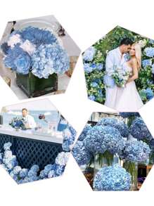 3/6/4/8PCS Artificial Hydrangea, Fake Hydrangea, Faux Plant, Spring Decoration, High-Quality Artificial Flower For DIY Wedding Bouquets, Parties, Home, Living Room, Kitchen, Garden, Hotel, Office, Study Room, Room Decor, Valentine's Day Gift,Teacher's Day,Nurse Gift,Fall Decor