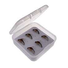 鱼饵 - 6/9 件/盒逼真若虫飞蝇饵适用于鳟鱼钓鱼飞蝇绑制人造鱼饵诱饵材料人造羽毛和人造丝 - 彩色 - 查看 7