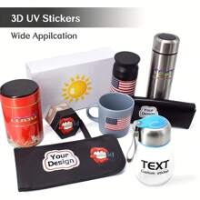 Customized UV Transfer Stickers - 5cm/8cm/13cm, Personalized 3D Hollow-Out Design, Suitable For Halloween And Christmas, Mixed Colors, Great For Sports And Outdoor Activities, Adorable Stickers,Delicate Romance,Home & Living,Christmas Home Atmosphere,Souvenirs,Office Decor - Multicolor - View 6