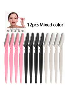 70/24/12/6pcs Set Multicolor Grooming Eyebrow Razor & Shaver Set, Eyebrow Trimmer & Shaver, Exfoliating Dermaplaning Tool, Body Hair Removal Trimmer And Face & Eyebrow Razor Set Long Handle Blade With Precision Cover Women Eyebrow Shaping Tools Suitable For Or Travel Use Multi-Function Eyebrow Trimmer, Sharp Stainless Steel Eyebrow Tools With Cover, For Eyebrow, Lip, Leg Hair & Gentle Effective Removal,Makeup,Cheap,Room Decor,Vanity,Travel,Bedroom,Makeup Accessories,Eyebrow Razor