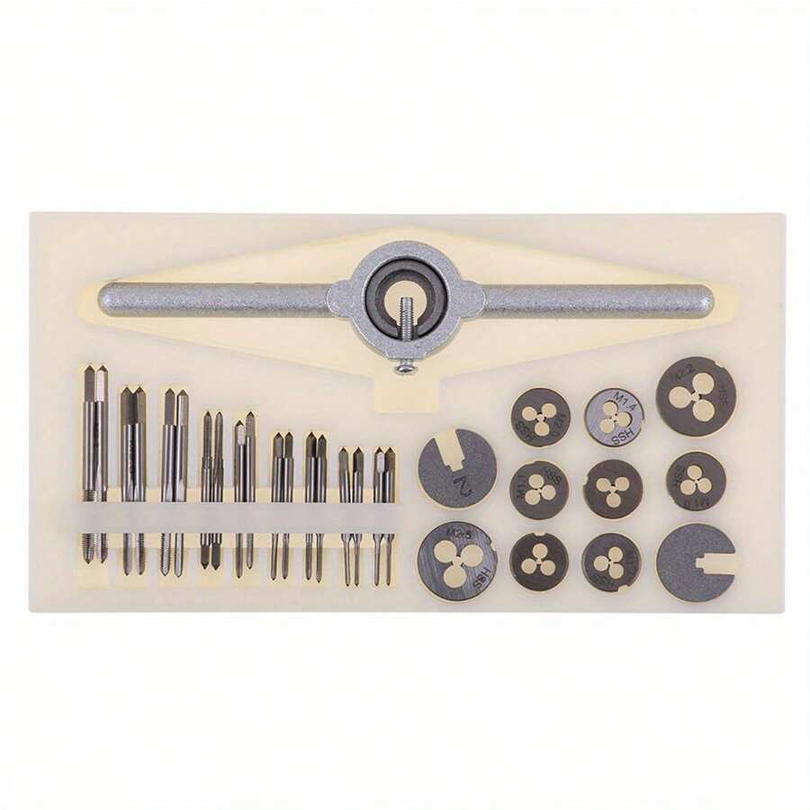 [Mini Tap And Die Set] 31pcs Mini Tool Set - Threaded Taps And Die Set ...