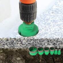 BriSunshine 6PCS Foret Diamanté Kits avec 2 Disques Diamant, 20/25/40/45/50/68mm Trépans avec Filetage M14 pour Perçage à sec pour Verre, Carrelage, Céramique, Marbre, Porcelaine de Coupe