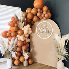 25pcs/50pcs Balon Pesta Warna Oranye Terbakar, 12 Inci, Balon Pesta Selamat Ulang Tahun, Dekorasi Pesta Tema Hutan Tropis Musim Panas yang Liar - Burnt Orange - View 5