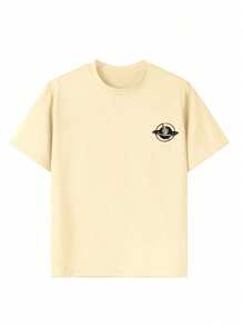 Tween Boy 休闲趣味印花圆领短袖 T 恤，夏季上衣