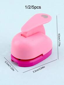 1/2/5pcs Small Heart Shaped Embossing Stamps Tool For DIY,Back To School,School Supplies
