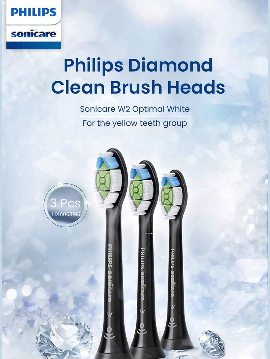 PHILIPS 飞利浦 HX6063 刷头替换 Sonicare W2 Diamond Clean Optimalc