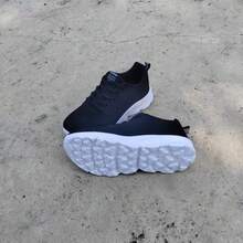 2025 New Women Casual Sports Shoes, Soft Outsole Black Mesh Breathable Running Shoes, Suitable For All Seasons