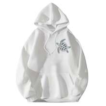 Moletom Canguru algodão blusa de frio casaco estampado agasalho flanelado.