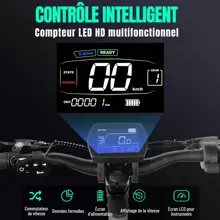 G2 Electric Scooter For Adults, Rated Power 500W, Maximum Peak Power 800W, Maximum Range 45km, 10" Tubeless All Terrain Tires, Adjustable Handlebar Height - 黑色 - 查看 3