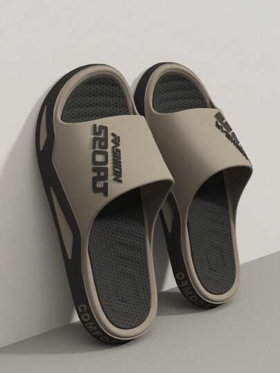 Men's Fashionable Outdoor Sandals For Summer, Non-Slip Comfortable Slip-On Slippers For Indoor/Outdoor Wear, Walking, Beach